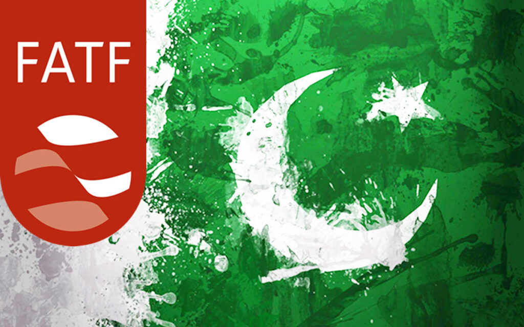 Pakistan flag and FATF logo