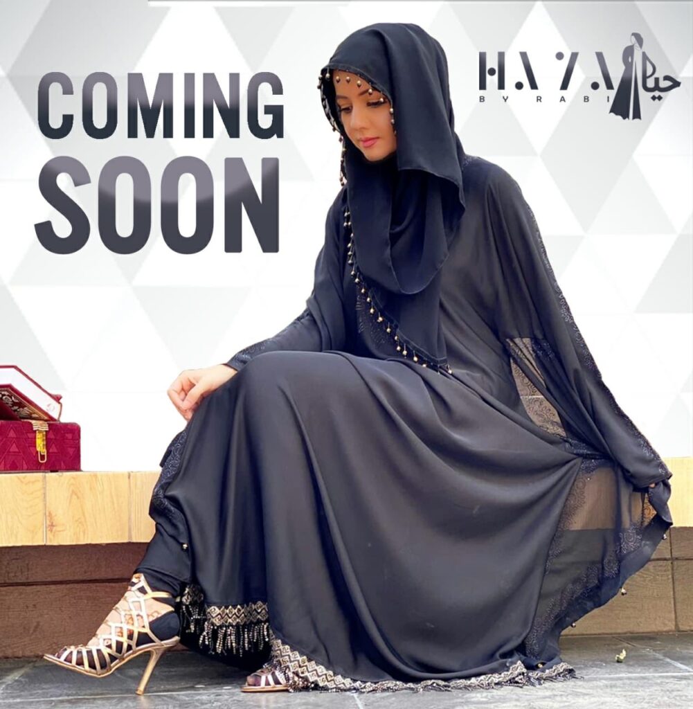 An advertisement of Haya by Rabi