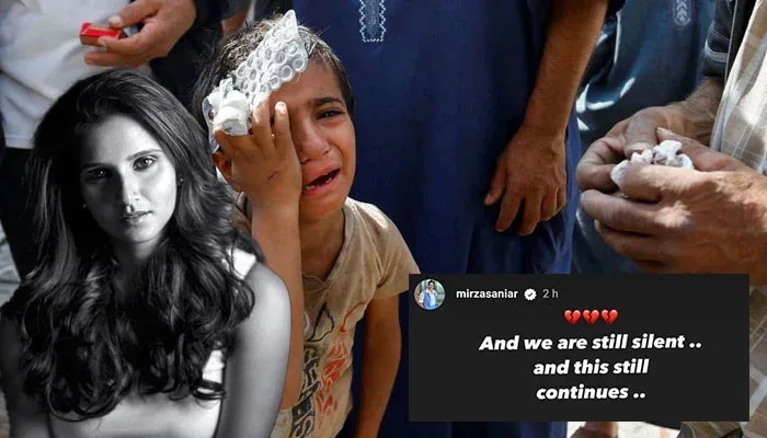 Sania ‘heartbroken’ over Israeli bombardment in Gaza