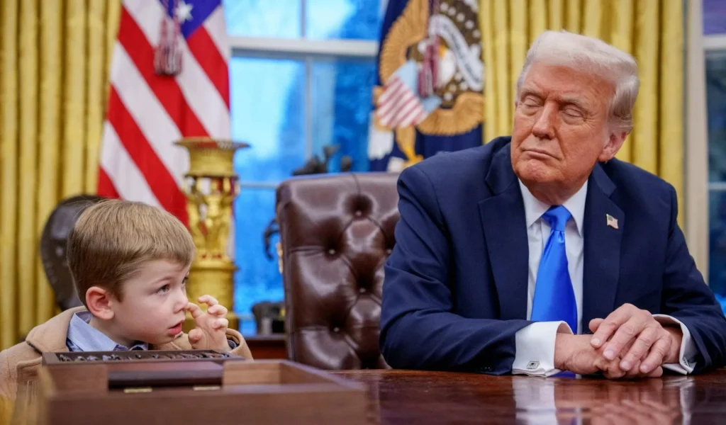 Elon Musk’s Son Steals the Show in the Oval Office What Really