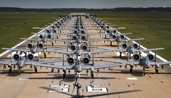 Top Six Countries with the Largest Military Air Fleets in 2025