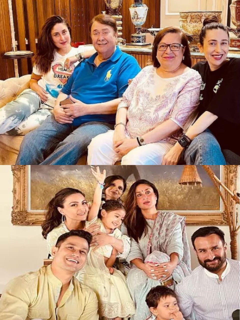 Kareena with her family